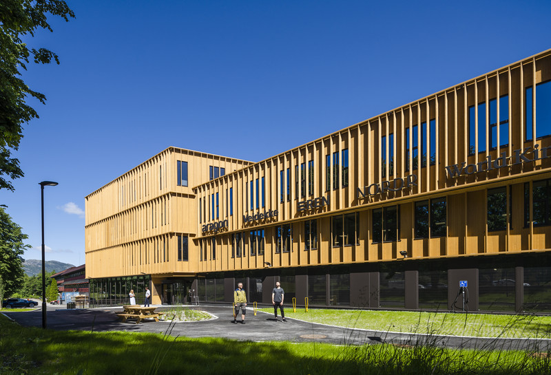 outdoor wood facade. photo. 