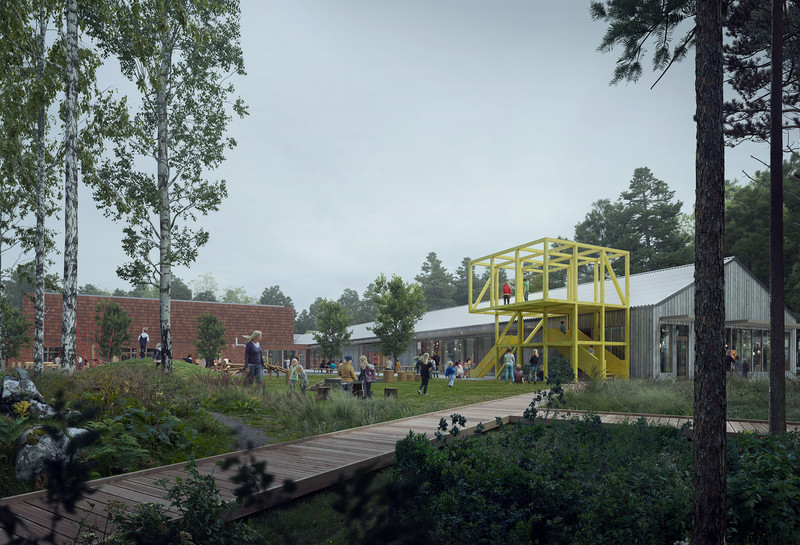 Kyrksten skola, arkitekt: LINK Arkitektur