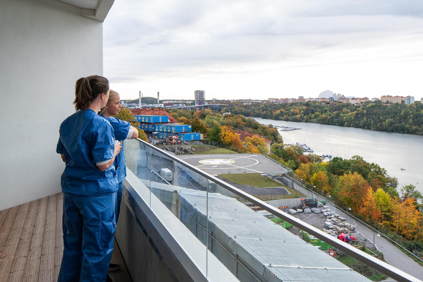Södersjukhuset, med utsikt över Årstaviken